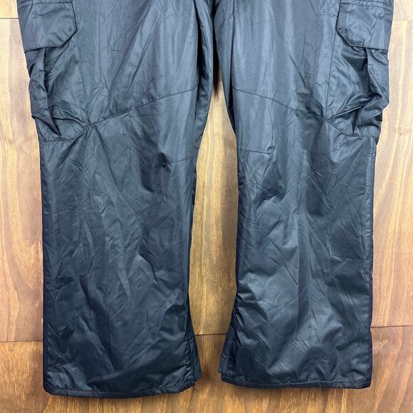 SwissTech Mens Pants Black Snow Sking Winter Insulated Zipped Pockets 2XL - Picture 3 of 11